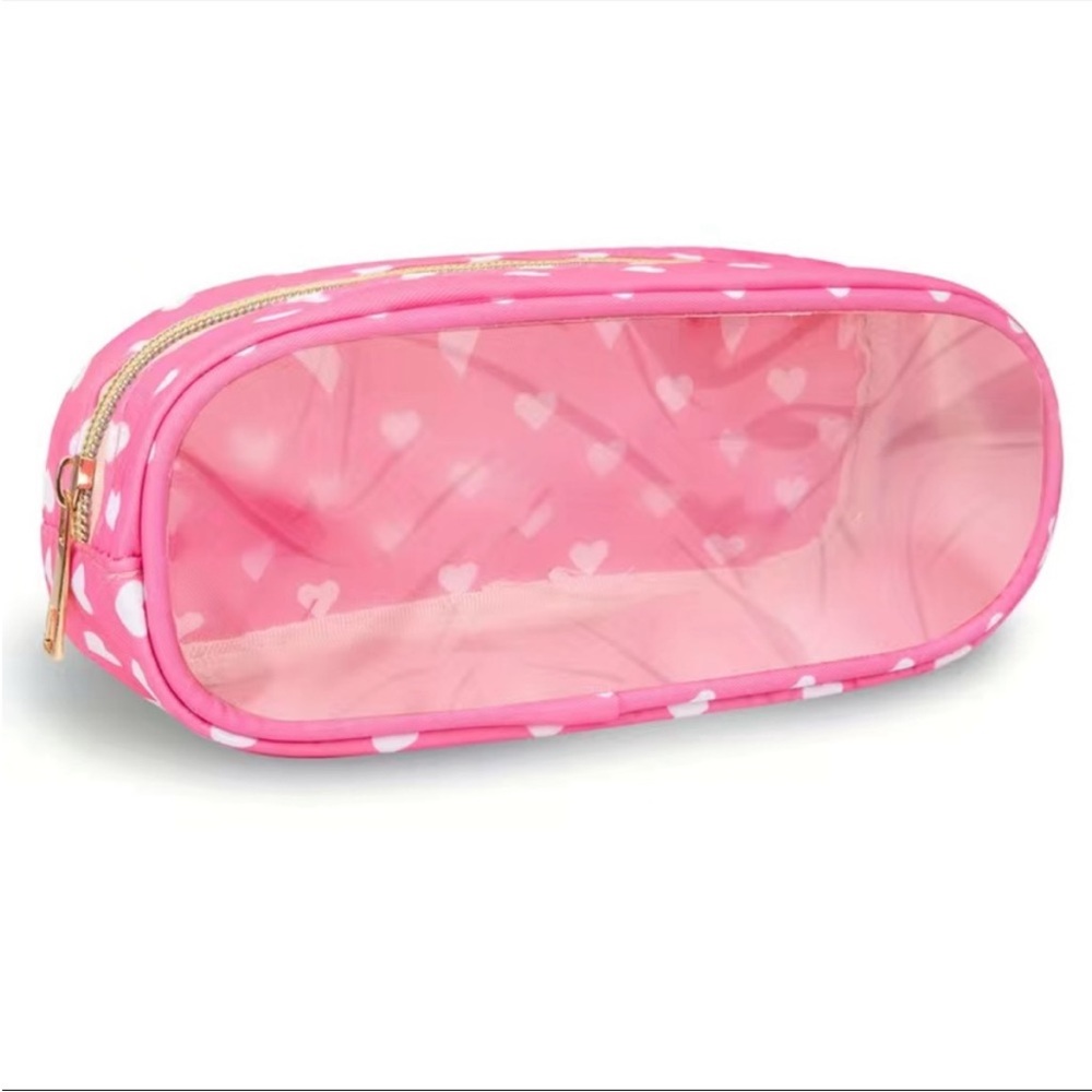 Slim Nylon Clear Front Pouch